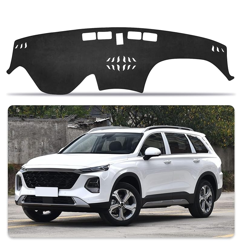 Capa para Painel em Camurça para Hyundai Santa Fe 2019 a 2023, Lado Esquerdo, LANZMYAN