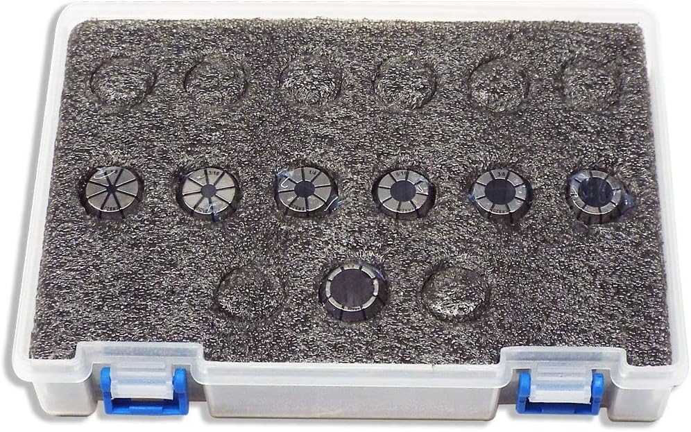 1/8-1/2" ER20 STEEL SEALED Spring Collets INCH 7 Piece Set (0.0003" T.I.R.) Coolant Collet 1500 MAX PSI Machinist Choice