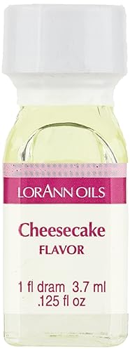 LorAnn Cheesecake SS Flavor, 1 botella de dram (0.0125 fl oz - 0.1 fl oz - 1 cucharadita) - Paquete de 12