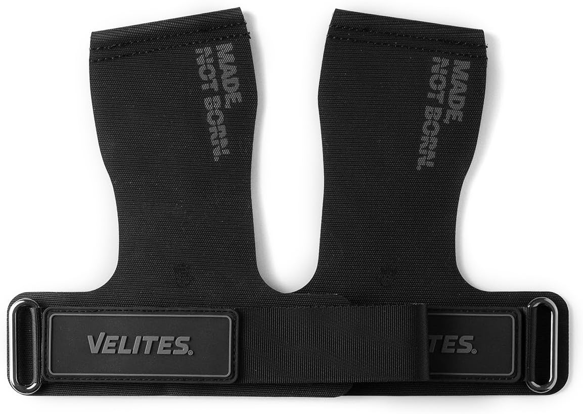 Velites - All Terrain Grips - Official Crossfit® Games Gymnastics Grips - No-Chalk Required - for All Bars & Surfaces - Includes Wristbands & Bag