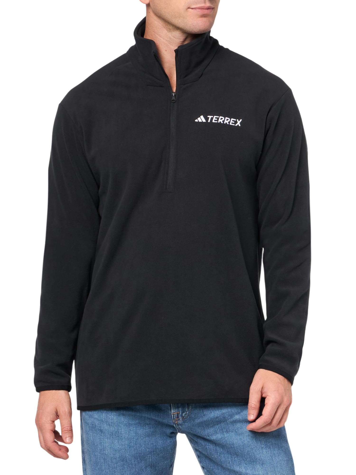 adidas Men's Terrex Multi Essentials Half-Zip Fleece Hiking Jacket