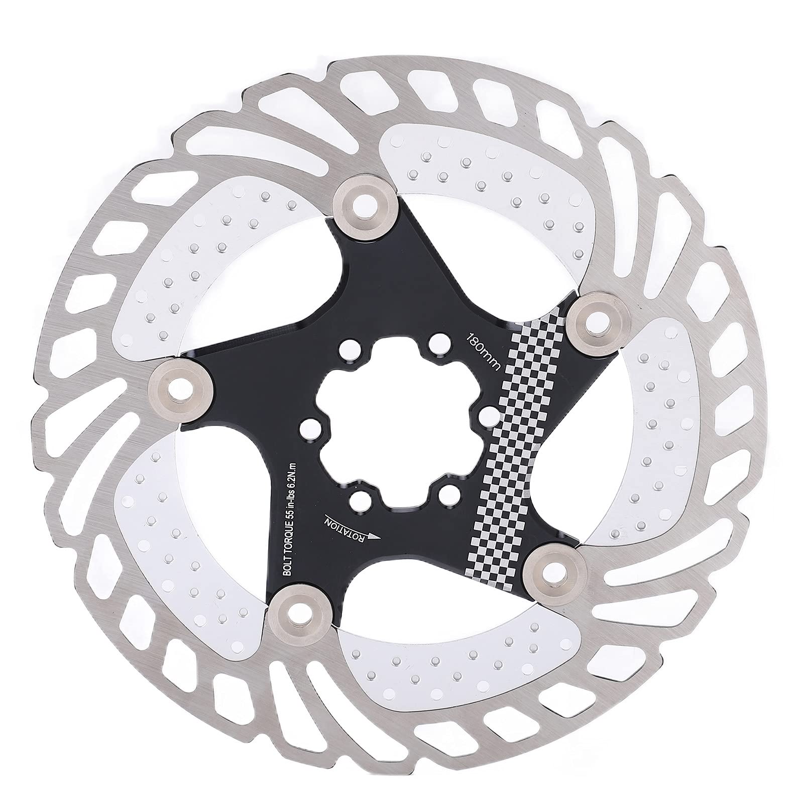 Disc Brake Rotor Black CNC Engraving Anodized Bike Accessories for Mountain Biking