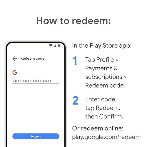 Miniatura 2 de Google Play gift code - new finds, old favorites, one card. Go Play. (Email or Text Message Delivery - US Only)