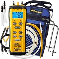 Fieldpiece SDMN6 Dual Port Manometer Pressure Switch Tester - Accurate Gas, Static & Differential Pressure for HVACR Pros