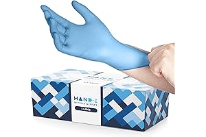 Blue Nitrile Disposable Gloves, Extended Size, Ensured Comfort