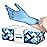 Hand-E Touch Blue Nitrile Disposable Gloves X Large 200 Count - Latex Free Medical Exam Gloves, Powder Free, Food Safe, Cooking
