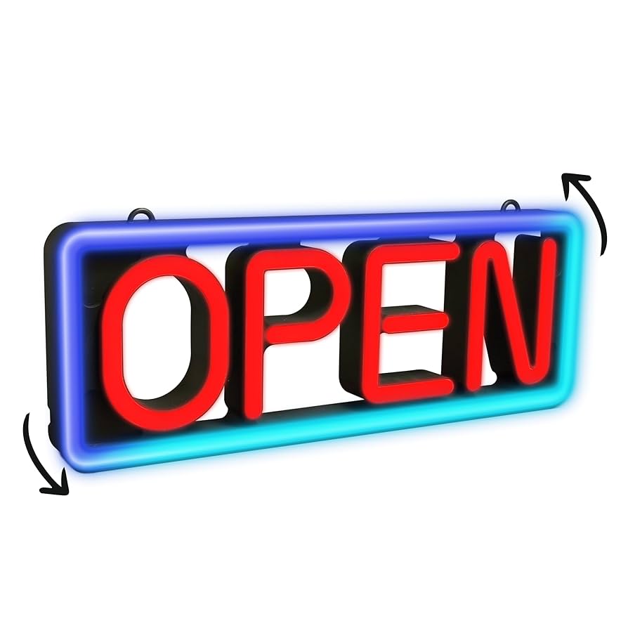 LED　open　Sign Amazon.com : LED Open Sign, FITNATE Large 23x14 inch