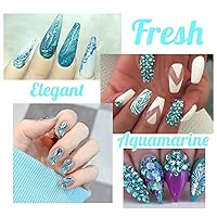 Vista 19 de 4 Boxes Emerald Green Rhinestones Glitters 24 Shapes K9 Glass Gems Stones Flatback Round Diamonds Crystals Nail Art Charms Supplies for Nails Faces