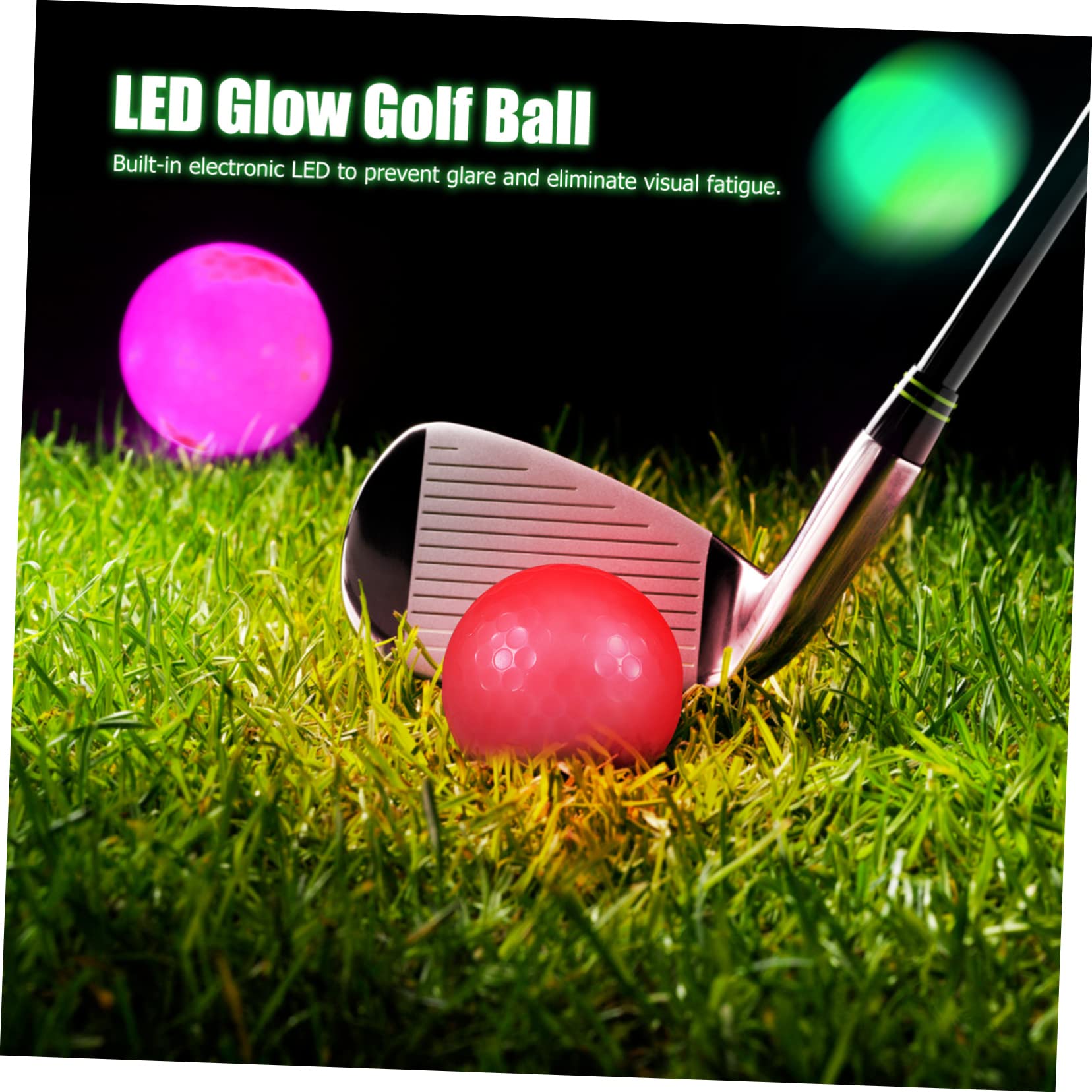BESPORTBLE Juego De Regalo De Pelotas De Golf Súper Suaves De 32 Piezas Pelota De Golf LED De Colores para Niños Pelotas De Entrenamiento De Golf Pelotas De Golf Brillantes Pelotas De