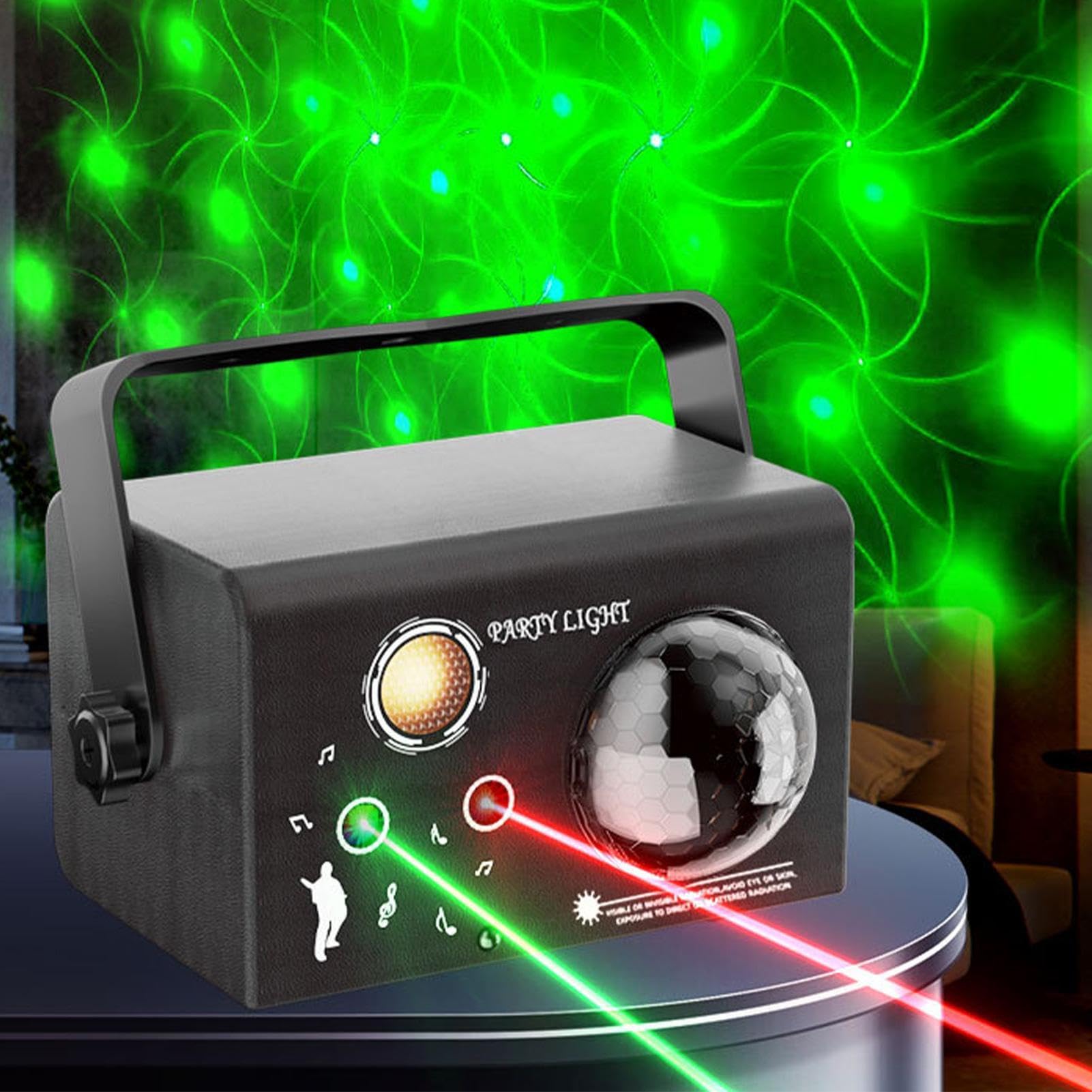 Disco für Partys 7 Modi Soundaktivierte Rotierende Kugellampe