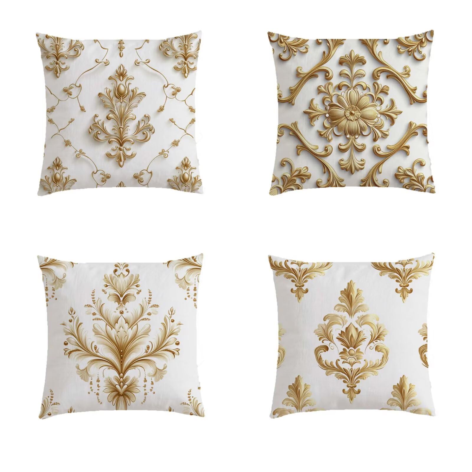 Housse coussin 80x80cm imperméable lot de 4 pour grand salon de jardin