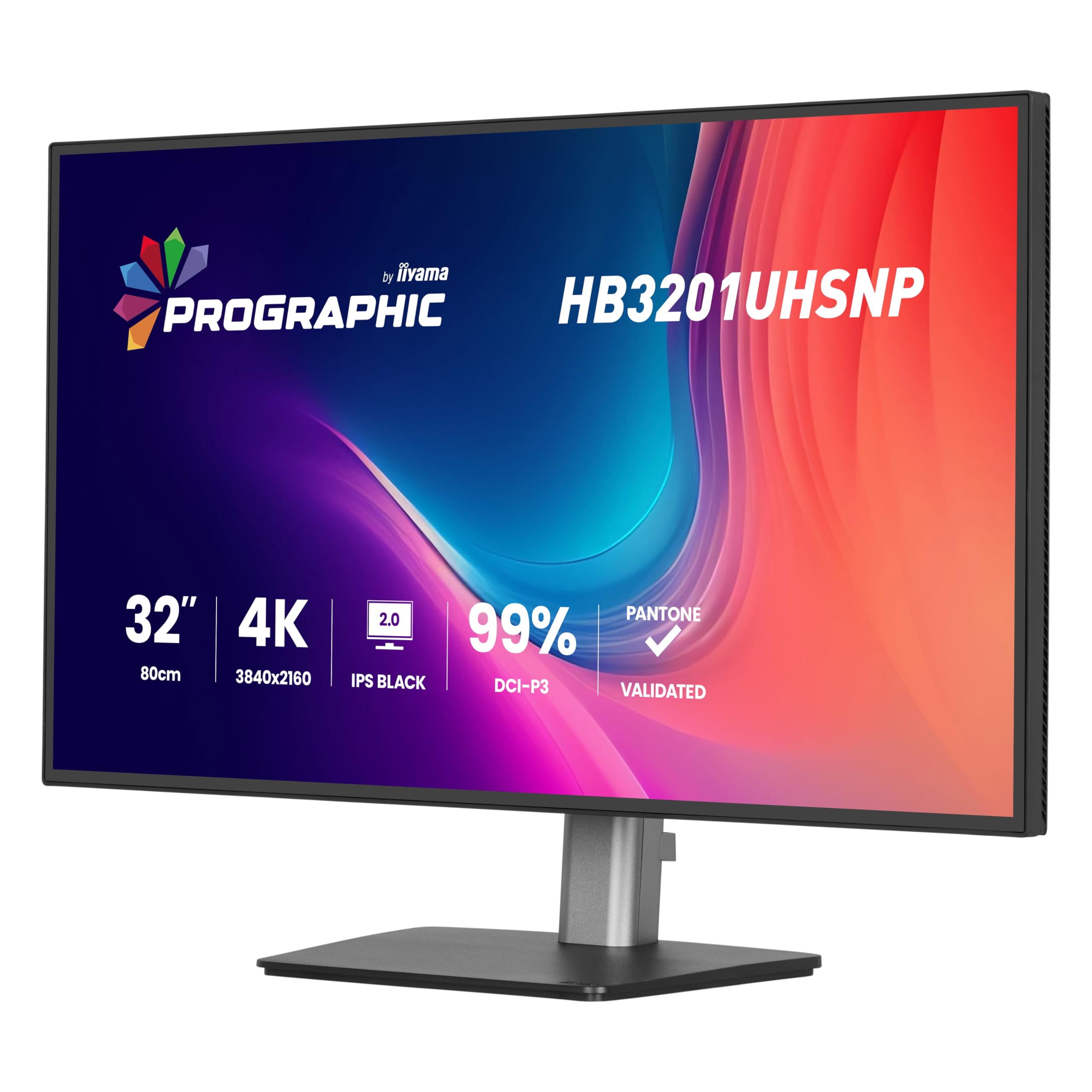 iiyama ProGraphic HB3201UHSNP-B1 32 IPS (DCI-P3 99%, sRGB 100%, Pantone Validated), UHD 3840x2160, 4ms, 1x HDMI, 1x DP, 1 x USB Tipo C 96W PD, DP-Out