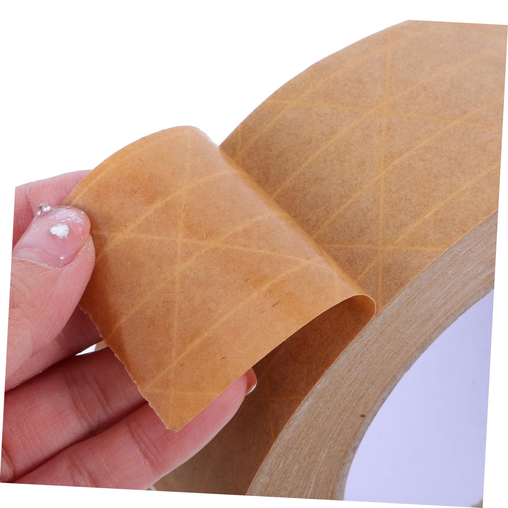 SOLUSTRE 3stücke Braunes Paketklebeband Strapazierfähig Wasseraktiviert Verstärkt aus Kraftpapier für Sichere Versandverpackung Hochbelastbar Beschreibbar Rahmendichtungsband Verpackungskle