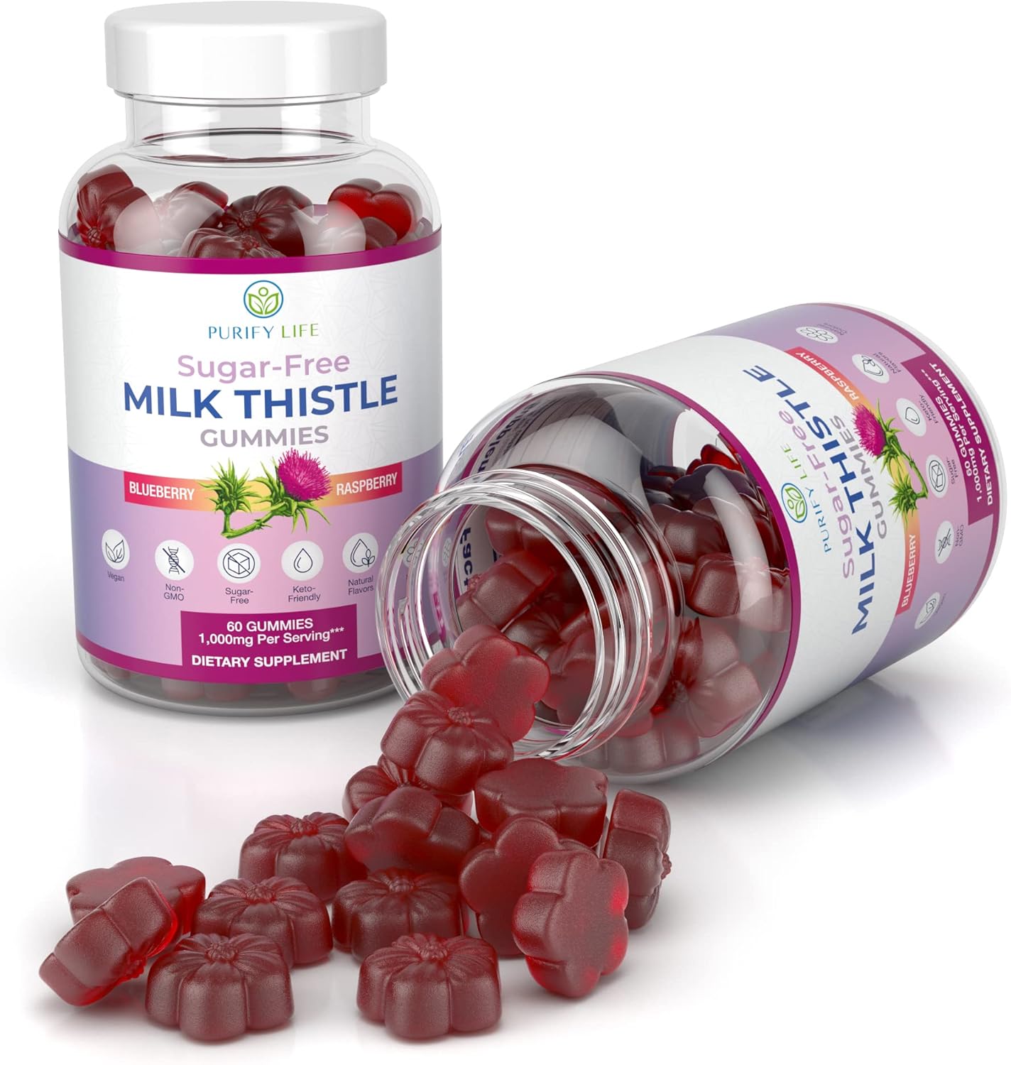 Buy SugarFree Milk Thistle Gummies for Liver Cleanse Detox & Repair