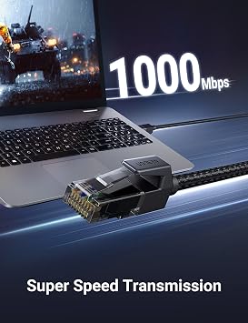 UGREEN Ethernet Cable 3M, High-Speed Gigabit Cat 6 Network Cable Braided