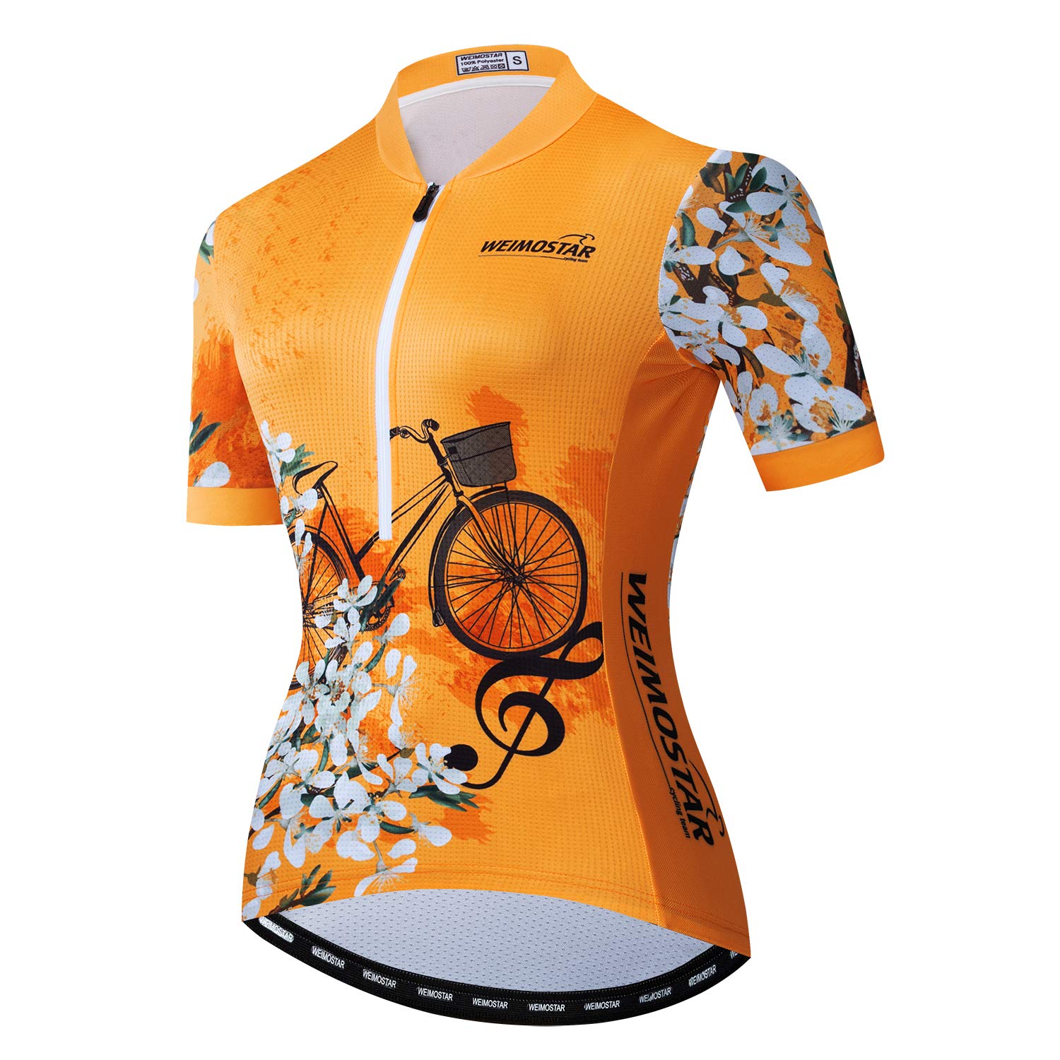 Cycling Jersey Women Half Zip Short Sleeve Pro Team MTB Bike Bicycle Jersey Tops