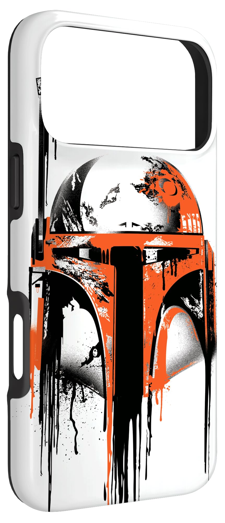 Amazon.com: Star Wars Boba Fett Helmet Paint Drip White Case for
