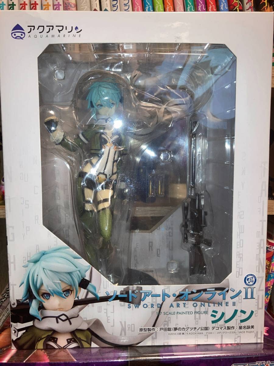シノン　アクアマリン　フィギュア Amazon.com: Aquamarine Sword Art Online II: Sinon 1: 7 Scale