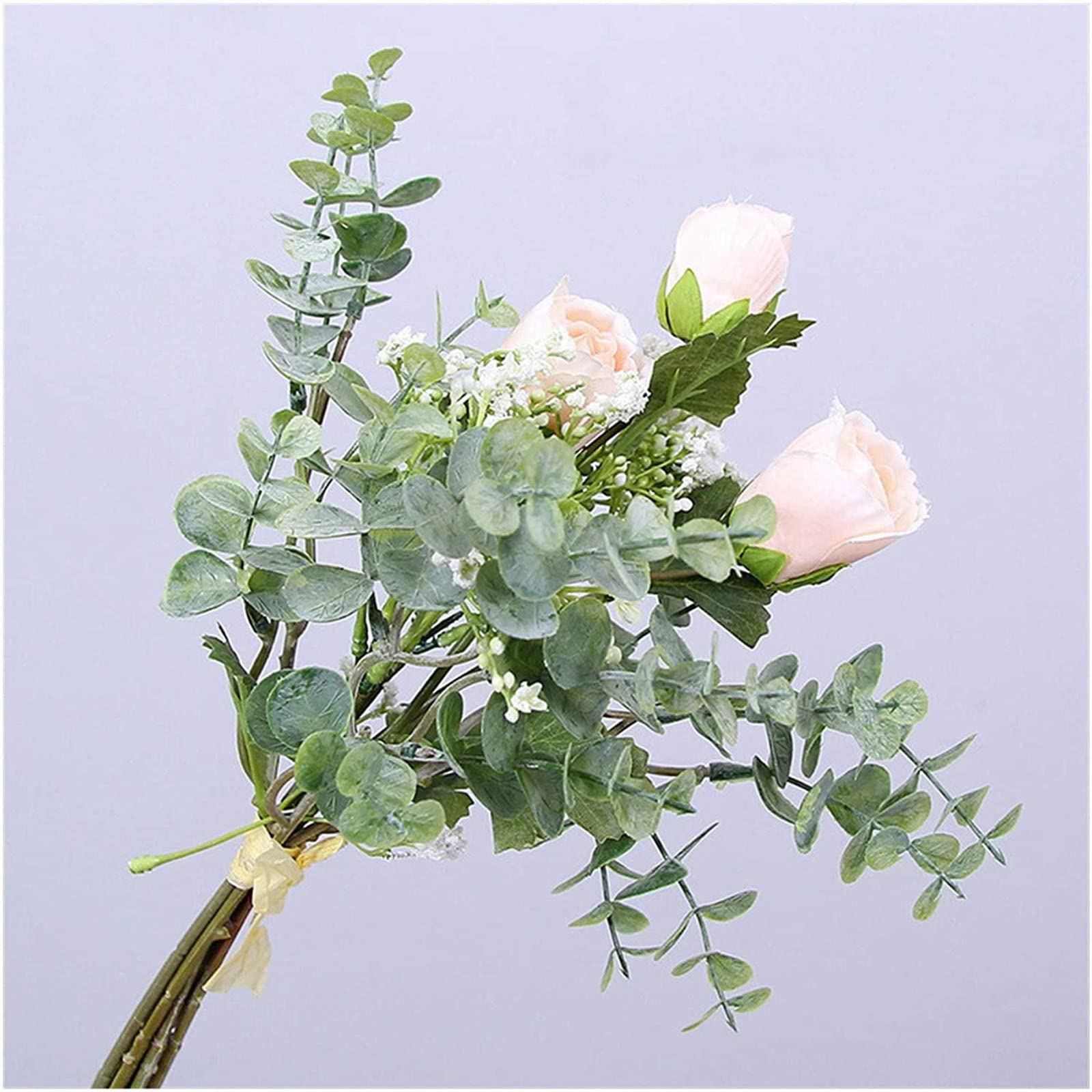XDLEDMKIZ Artificial Flowers Lifelike Fake Greenery Foliage Gypsophila Plastic Flowers Holding for Wedding Decorations Table Fake Flowers