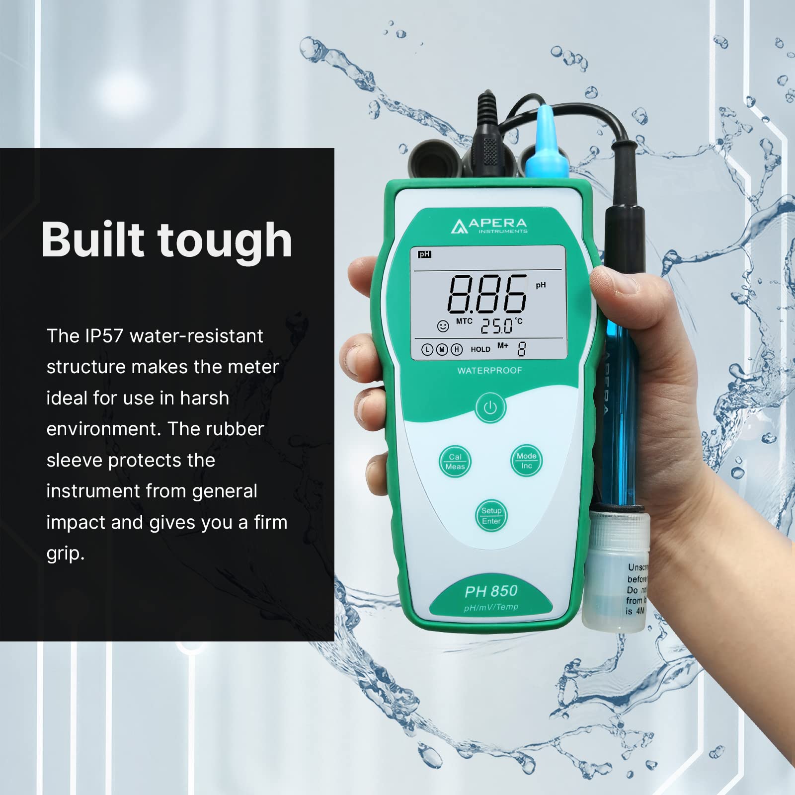 Apera Instruments PH850 tragbares pH-Messgerät
