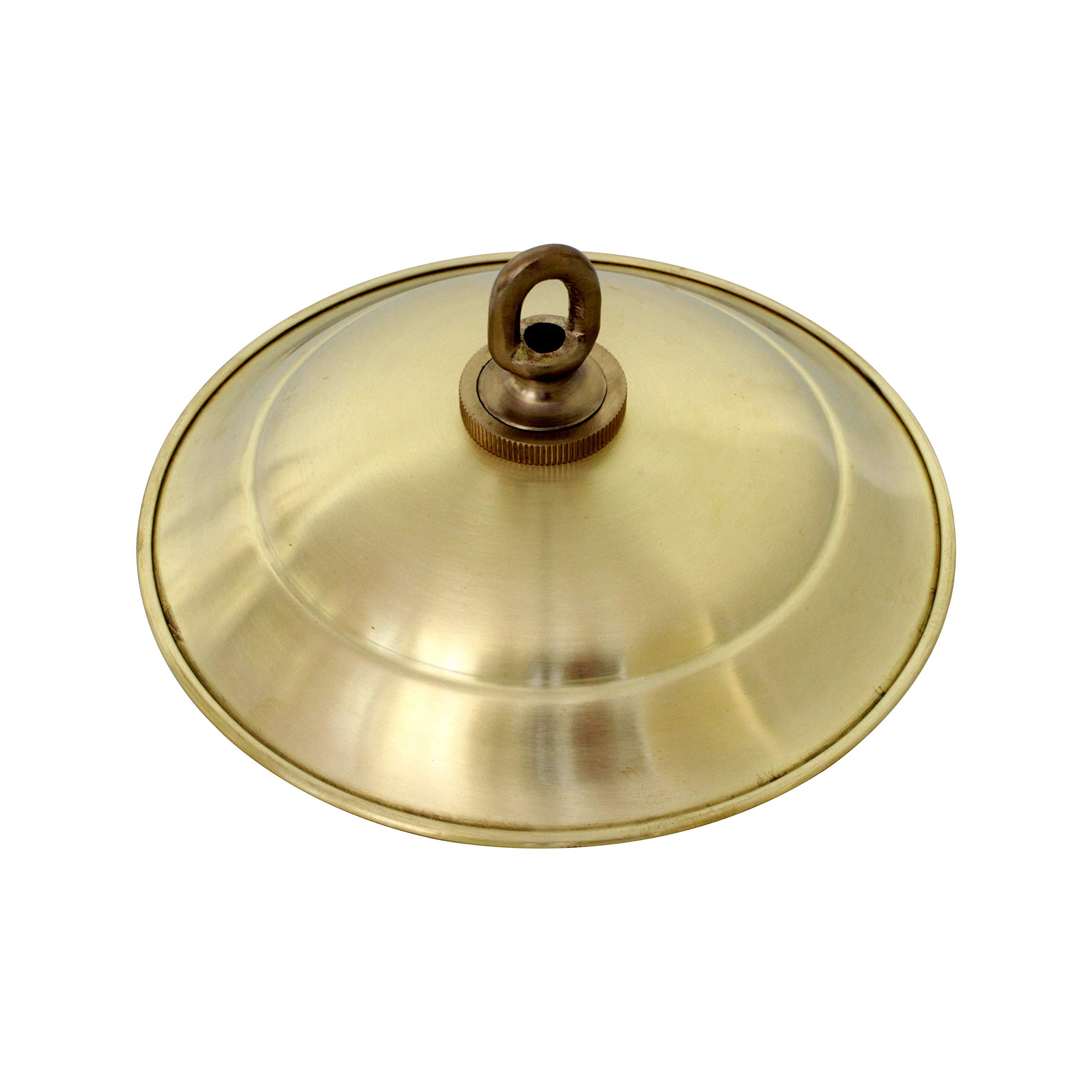 RCH Hardware CN-BR05-152 Brass Traditional Round Ceiling Canopy, 6 Inch, Brushed Brass