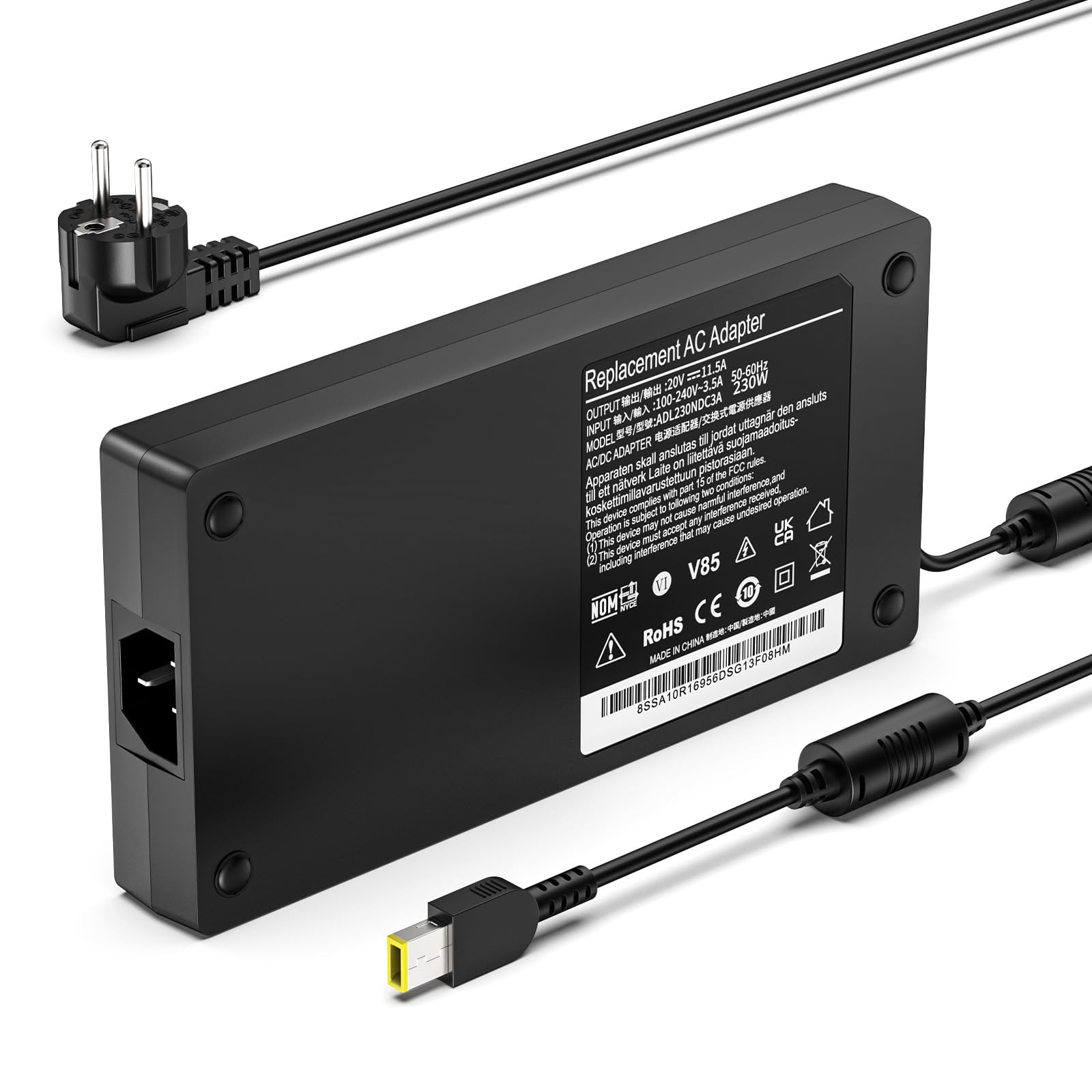 230W ładowarka do Lenovo Legion 5 7 5 Pro C7 S7 Y520 Y540 Y545 Y700 Y730 Y740 Y7000P Y900 Y910 Y920 ThinkPad P15 P17 P50 P53 P70 P71 P72 P73 Ładowarka do laptopa