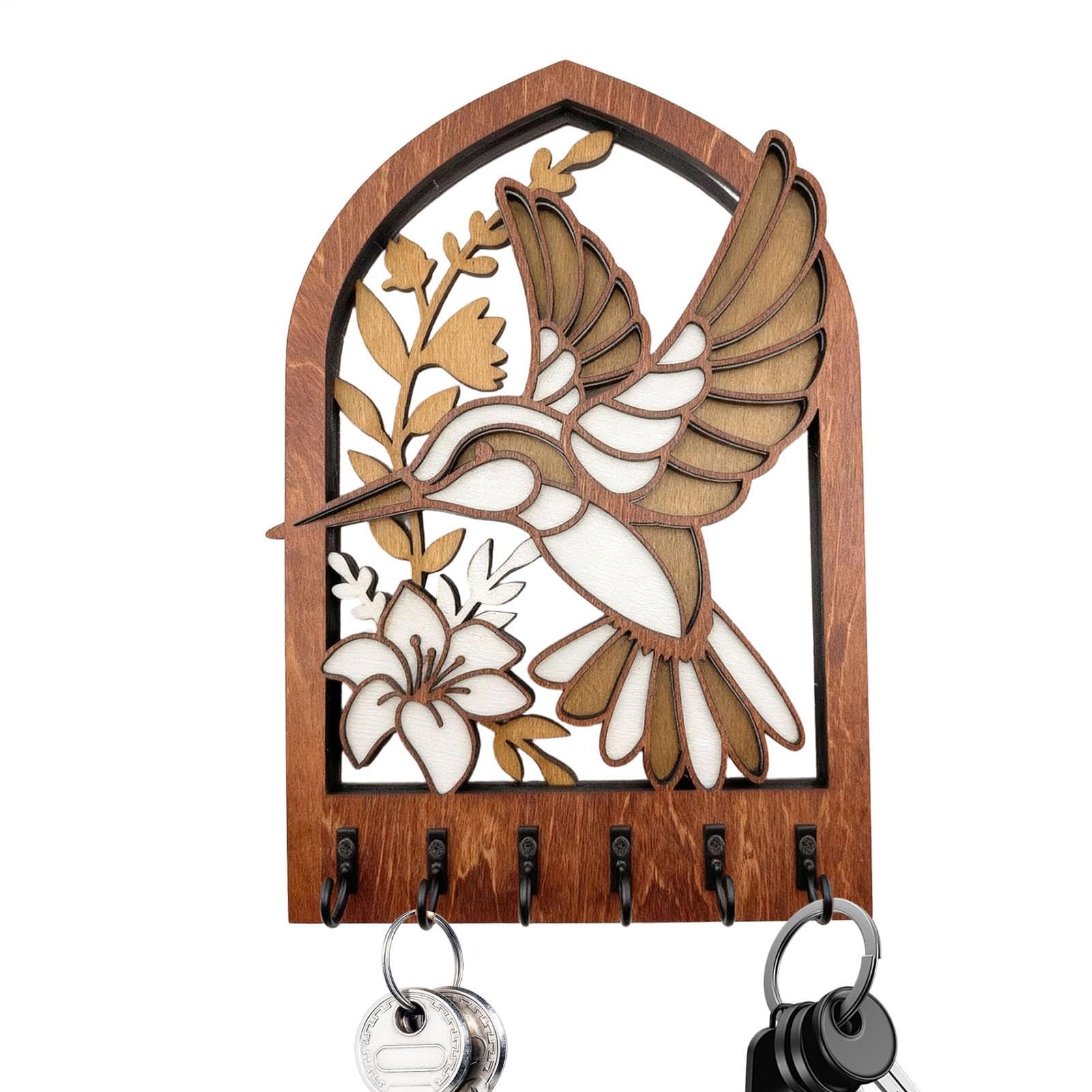 Accesorio decorativo con función hecha a mano soporte de madera premium para llaves