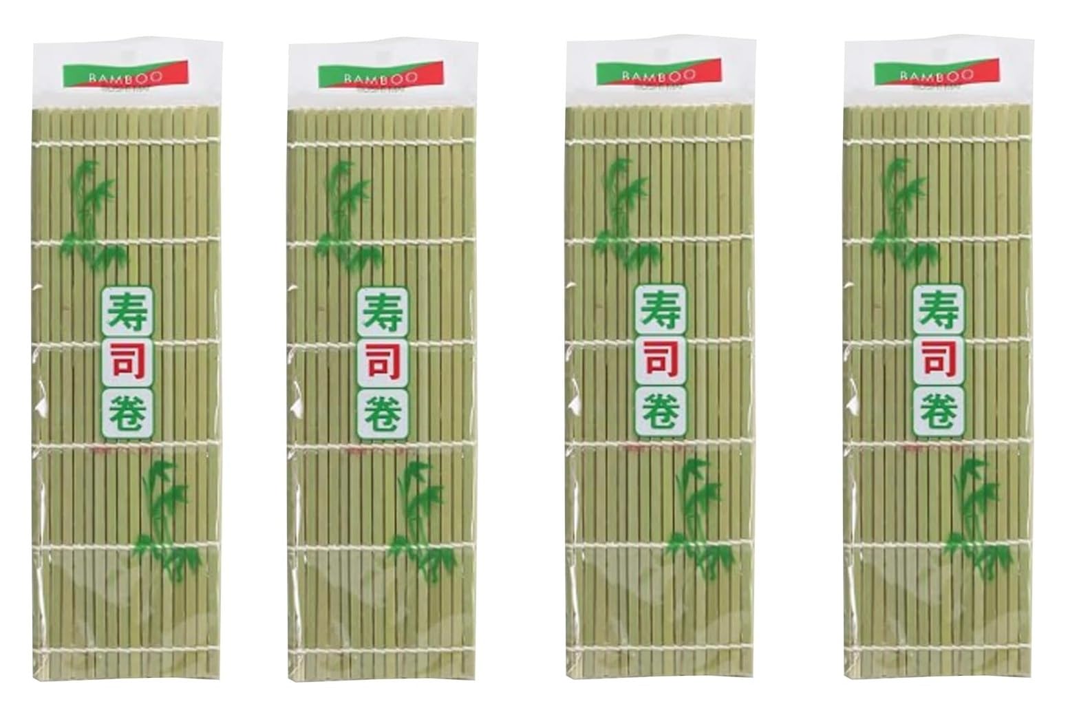 Nottacia Bamboo Sushi Rolling Mat - 9 Inch x 8 Inch(Pack of 4)