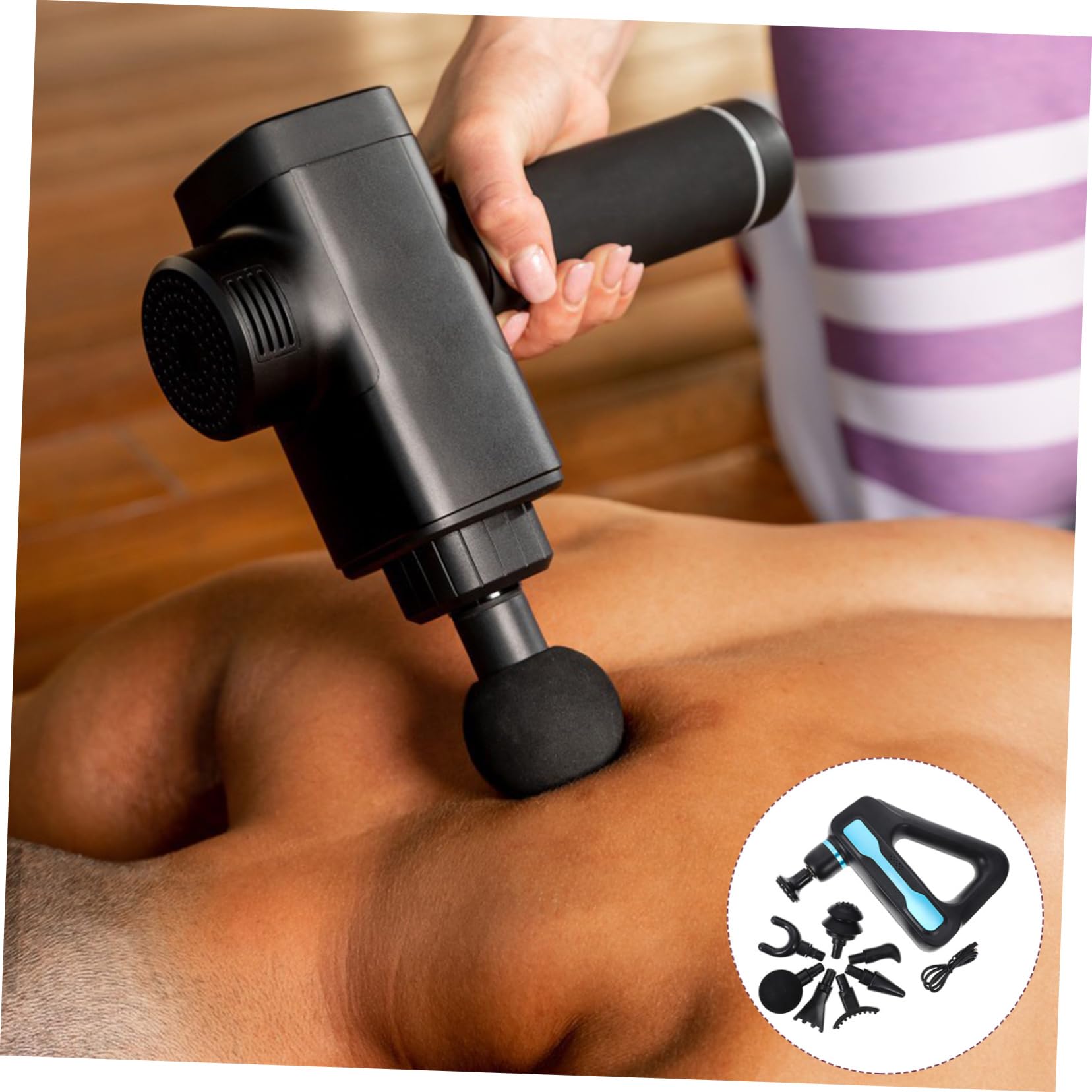 Masseur De Fascia à Percussion Électrique Outil De Relaxation Musculaire Appareil De Massage Des Tissus Profonds Pour Dos Jambes Cou
