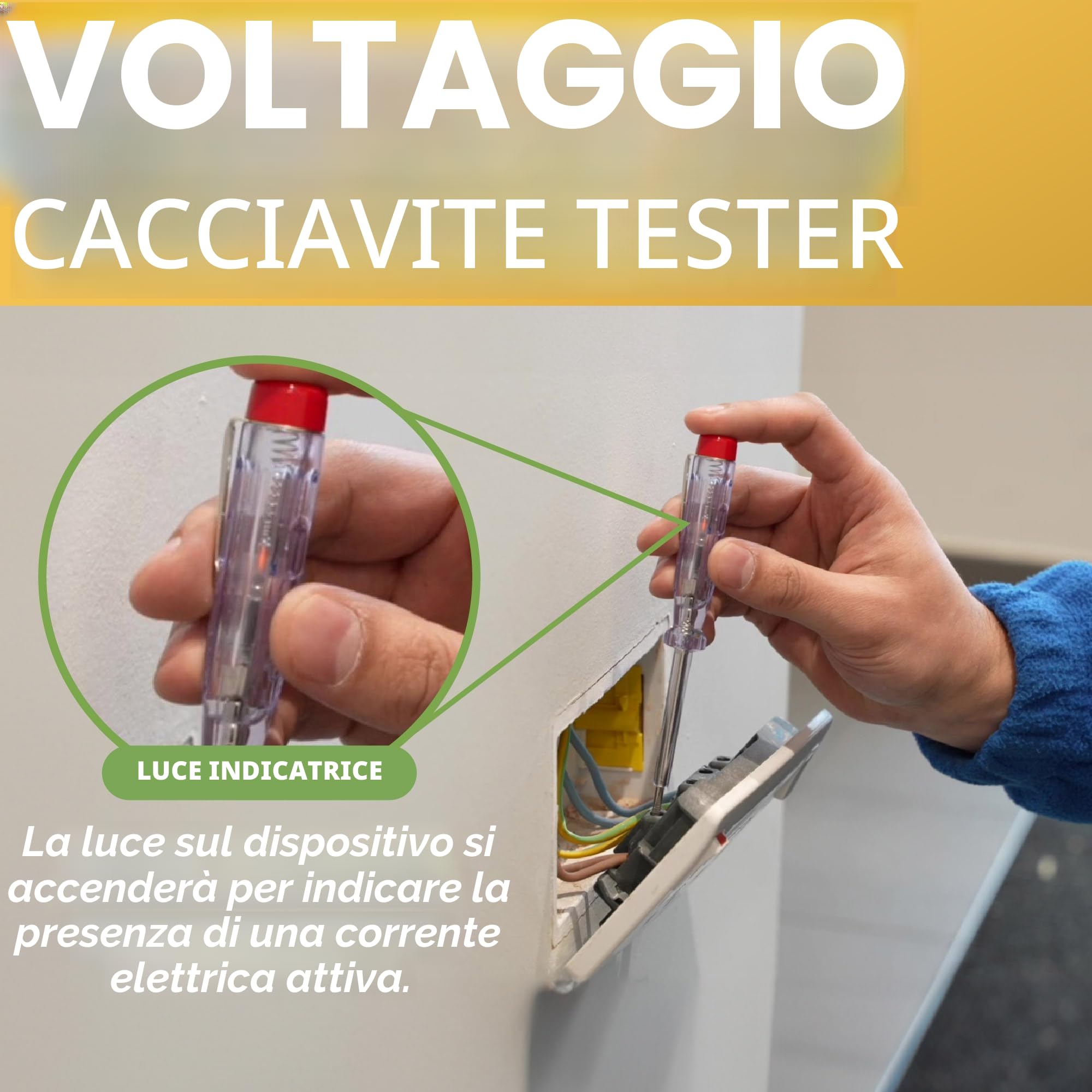 BLOSTM Set di cacciaviti isolati – Set di 8 cacciaviti elettrici testati VDE fino a 1000 V, set di cacciaviti per elettricisti con punta nera temprata con punta magnetica, design anti-rollio