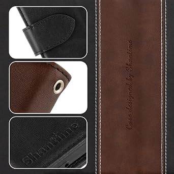 Two-Tone Leather Case for BlackBerry Q10 - Black