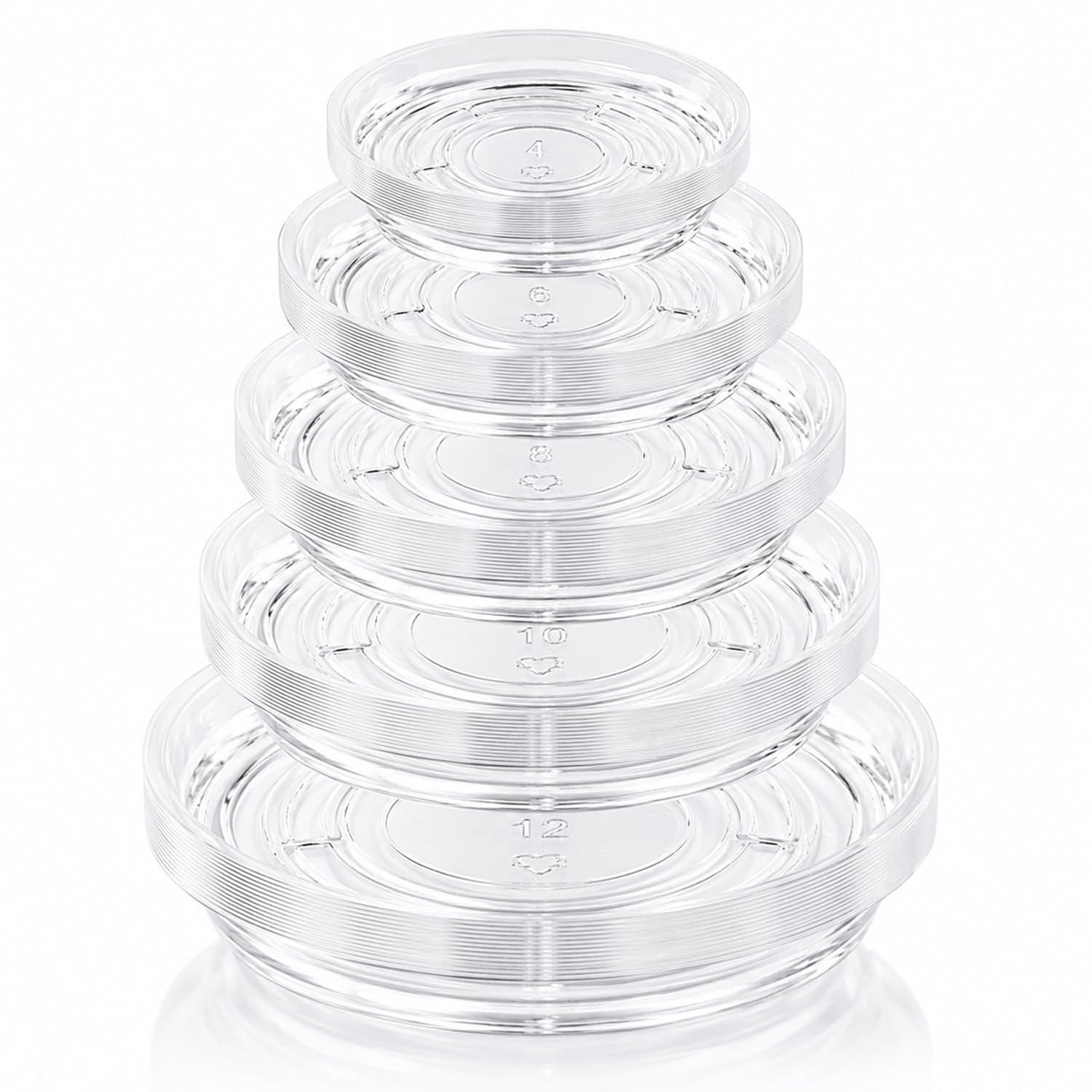 Plant Saucers - 20 Pack for Drainage -20 Plant Saucers - 20 Pack for Drainage -20