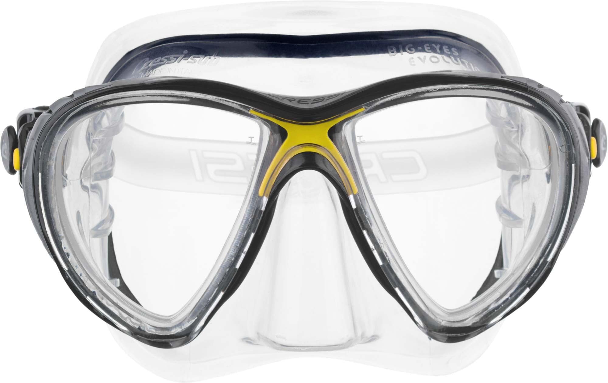 Cressi Big Eyes Evolution Mask - Revolutionary Adult Diving and Snorkeling Mask, One Size
