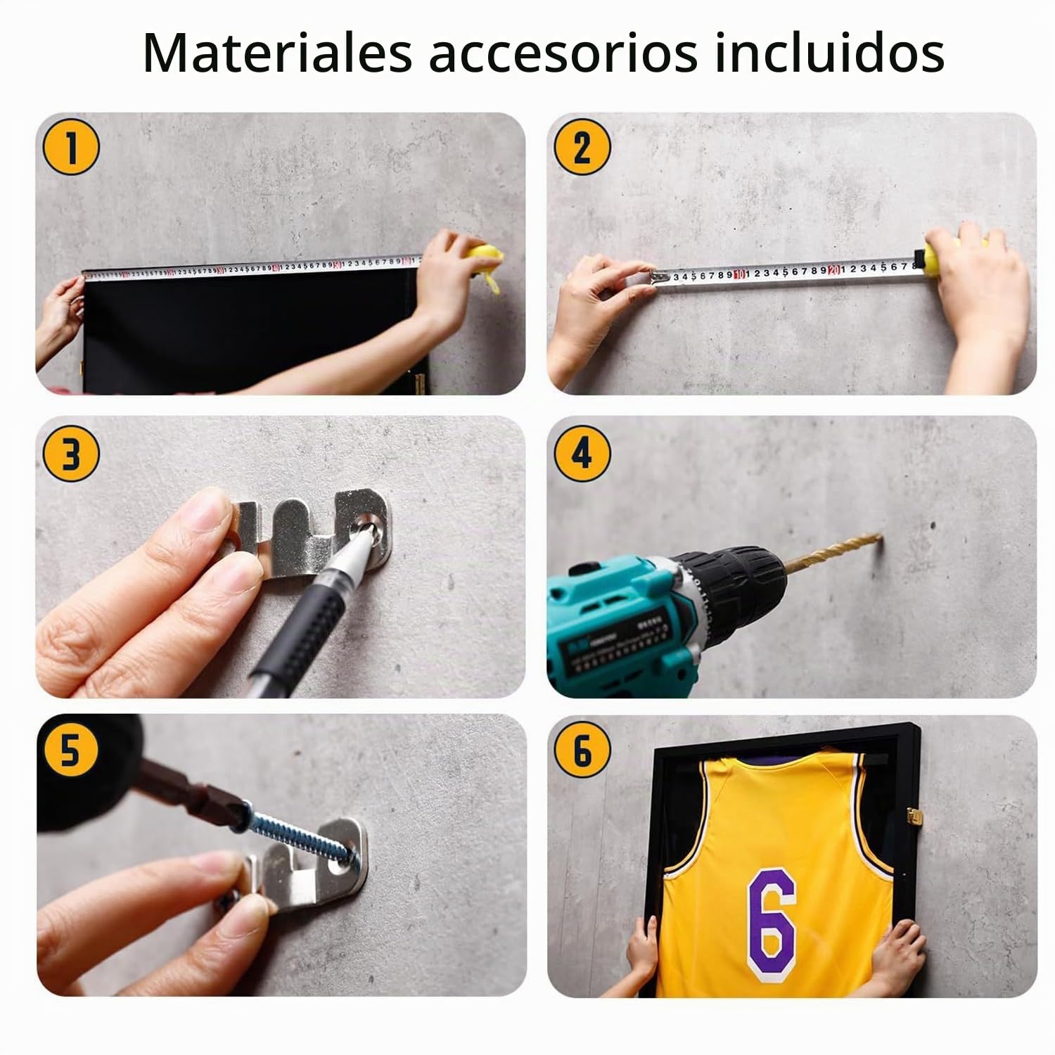 Marco Para Camisetas De Futbol,Marco Camisetas,98% De Protección Contra Los Rayos Uv,Con Tapa Abatible y Cierre Con Llave-80x60cm-Incluye Accesorios De Montaje,Con Perchero(Negro)