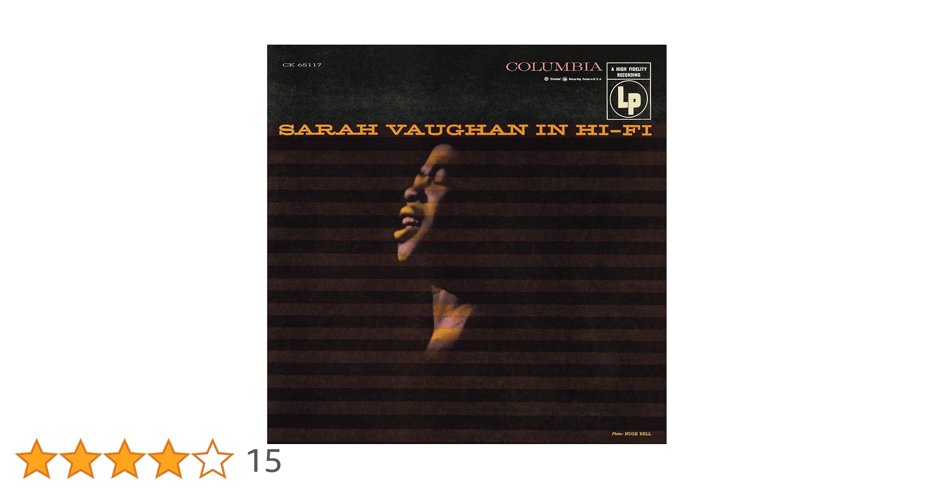 Sarah Vaughan In Hi-fi　サラ・ボーン Amazon.co.jp: In Hi-Fi: ミュージック
