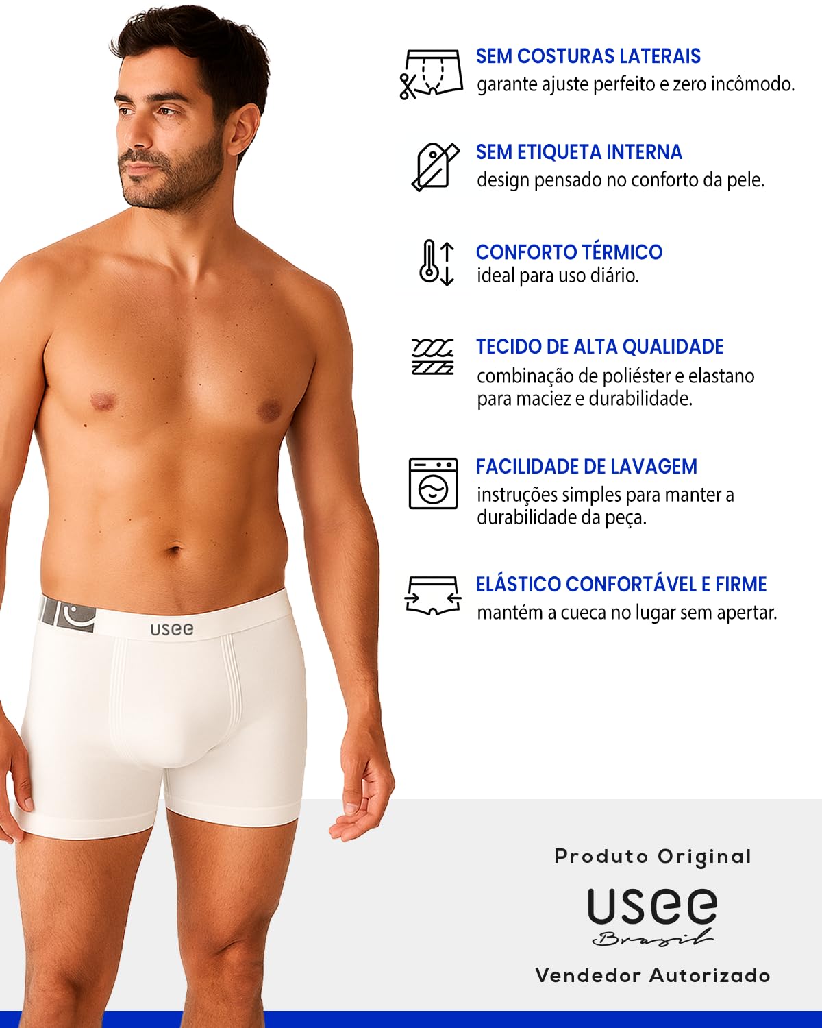 Kit Com 10 Cuecas Boxer Microfibra Adulto Usee Brasil em promoção! Veja a oferta e mais achadinhos de Moda íntima 2 Hoje é o melhor dia para comprar Kit Com 10 Cuecas Boxer Microfibra Adulto Usee Brasil com aquele preço maroto! Promoção! Aproveite a oferta! 2
