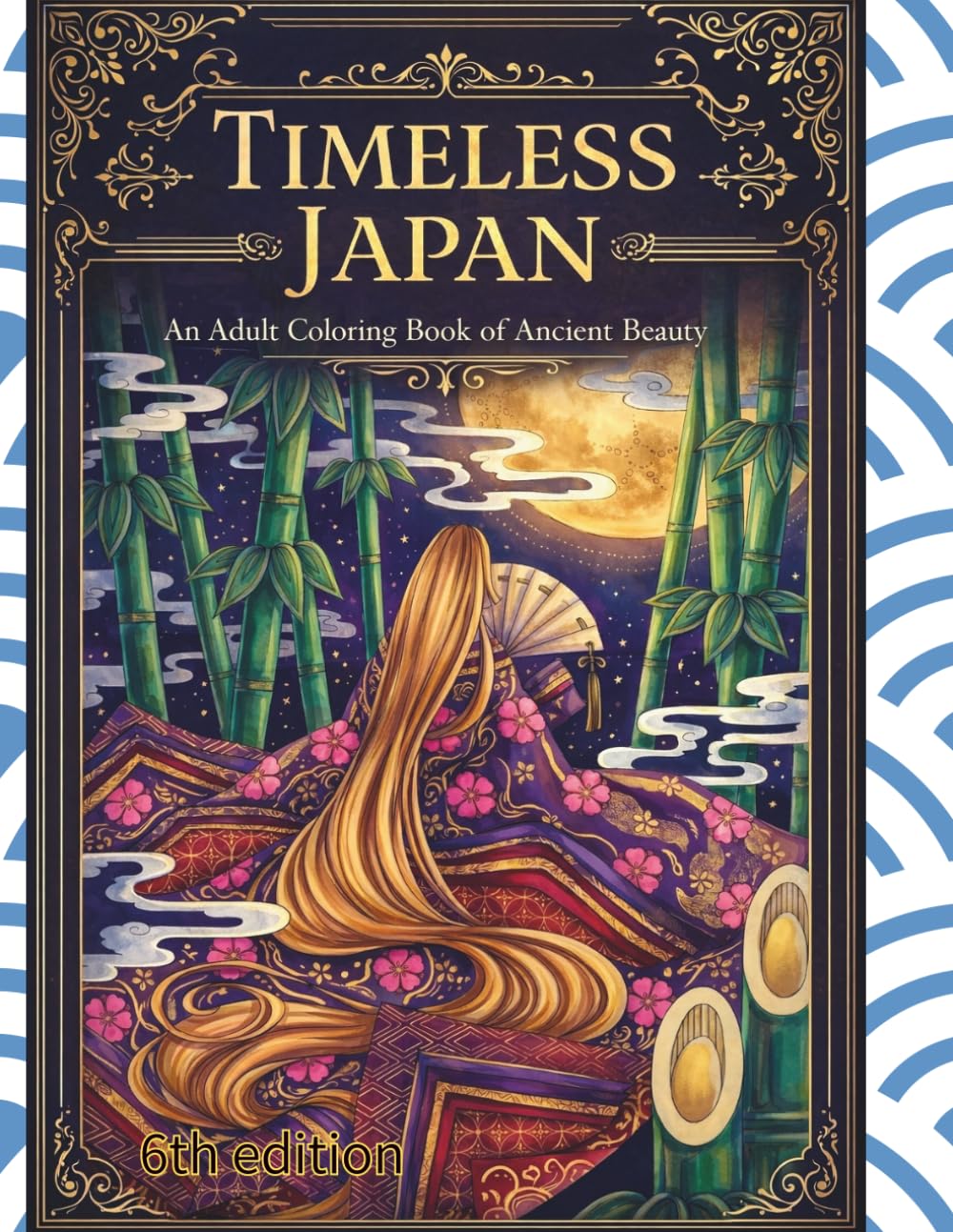 Timeless Japan: An Adult Coloring Book of Ancient Beauty (Cute Cats &Ukiyo-e Coloring Book)