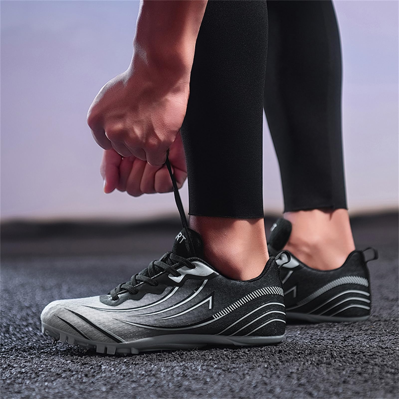 Zapatillas De Atletismo con Clavos para Mujer Zapatillas para Correr Carreras Saltos Atletismo