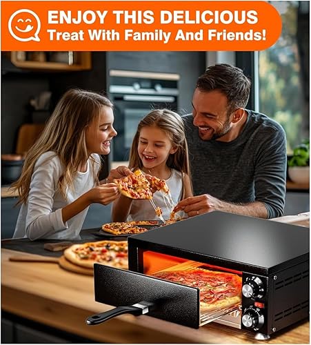 Miniatura 9 de Horno de pizza comercial de alta velocidad de 12 pulgadas 1100 W  Acero inoxidable sellado con temporizador de 60 minutos  para pizzería, camión de