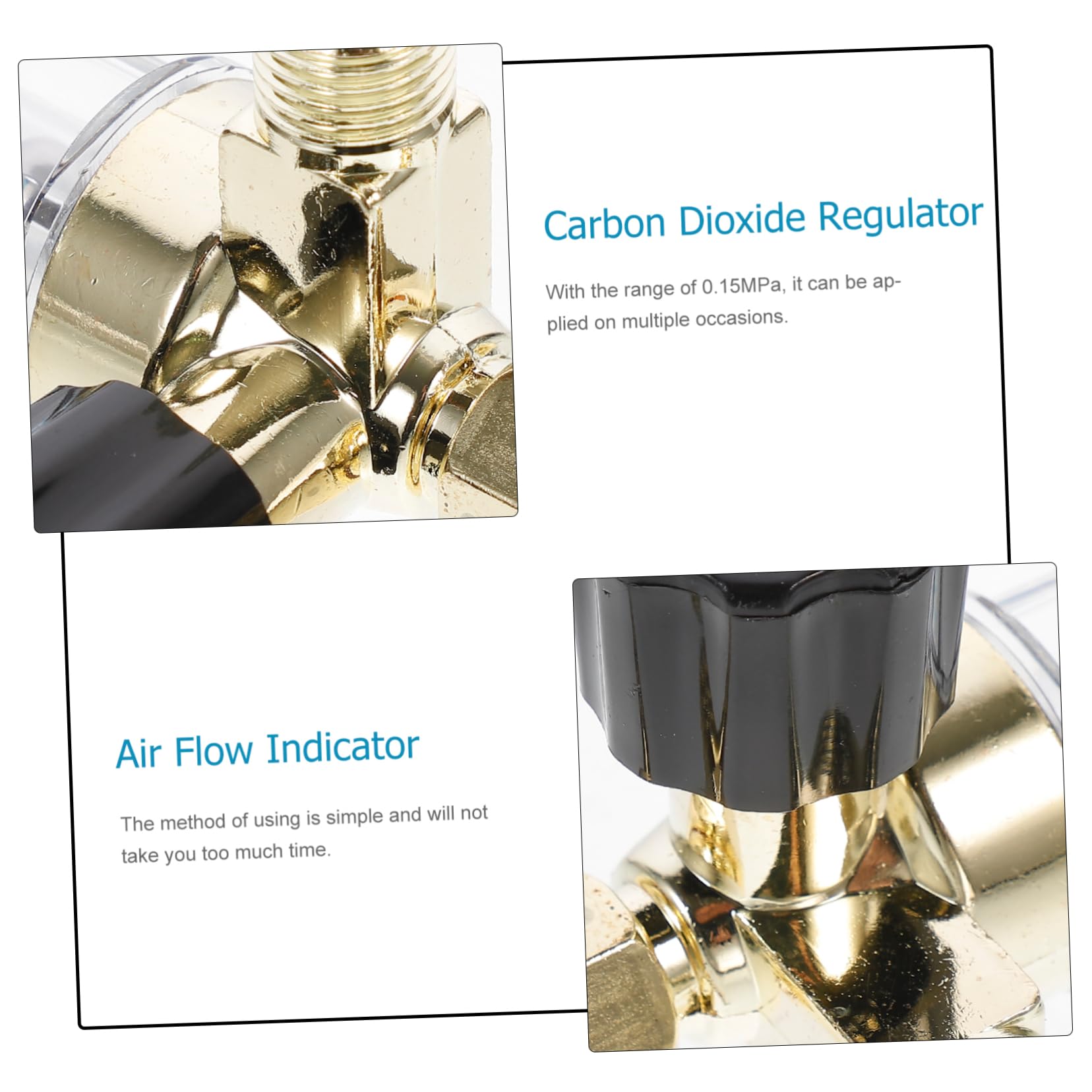 Regolatore Di Flusso Argon E Anidride Carbonica Flussimetro Gas Con Indicatore Di Pressione Misuratore Pratico Per Saldatura Materiale Resistente E Leggero Facile Da Usare