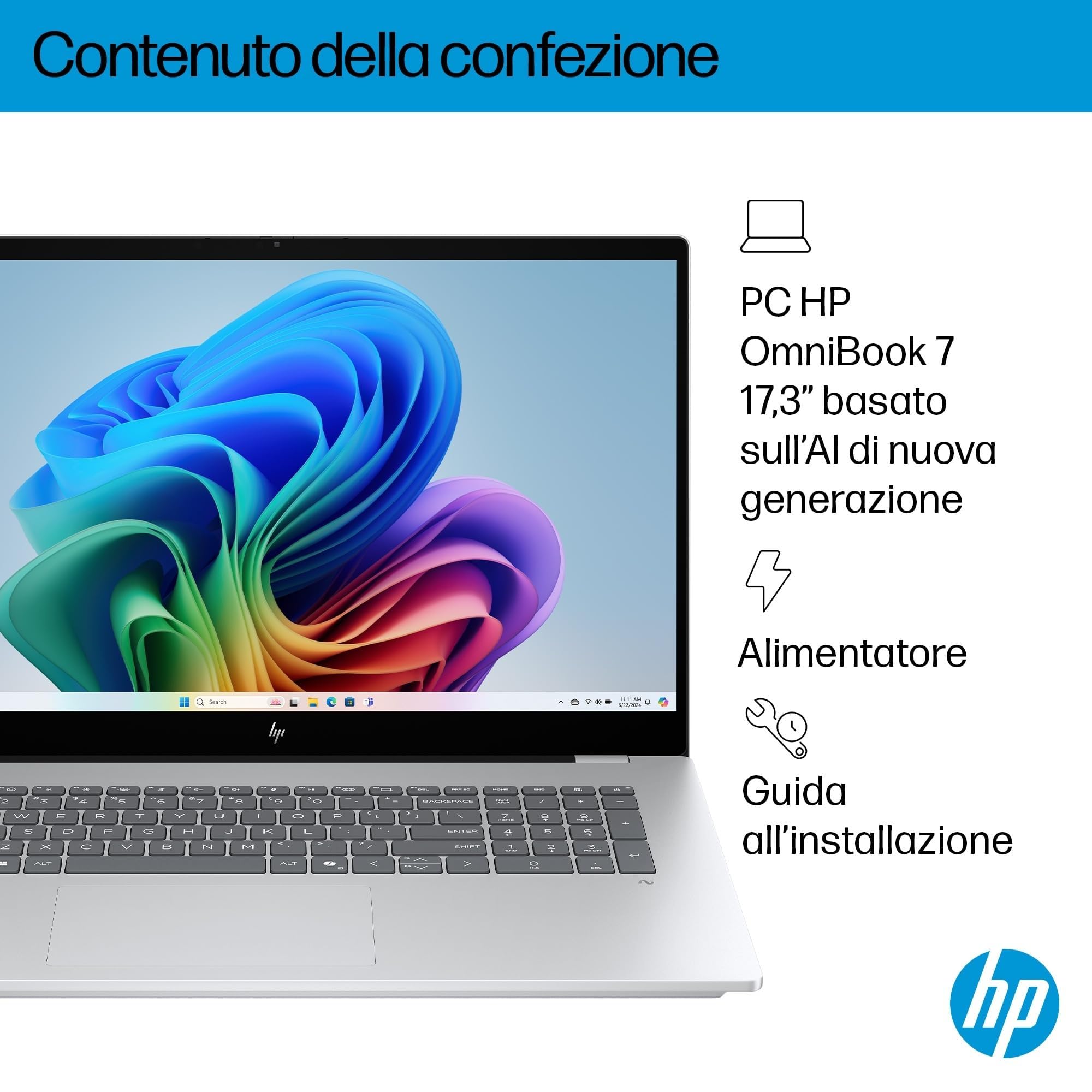 HP Omnibook 7 17-dc0000sl Intel Core Ultra 7-258V Intel Evo Edition 32GB RAM 1TB SSD NVIDIA RTX 4050 6GB 17" FHD IPS Laptop