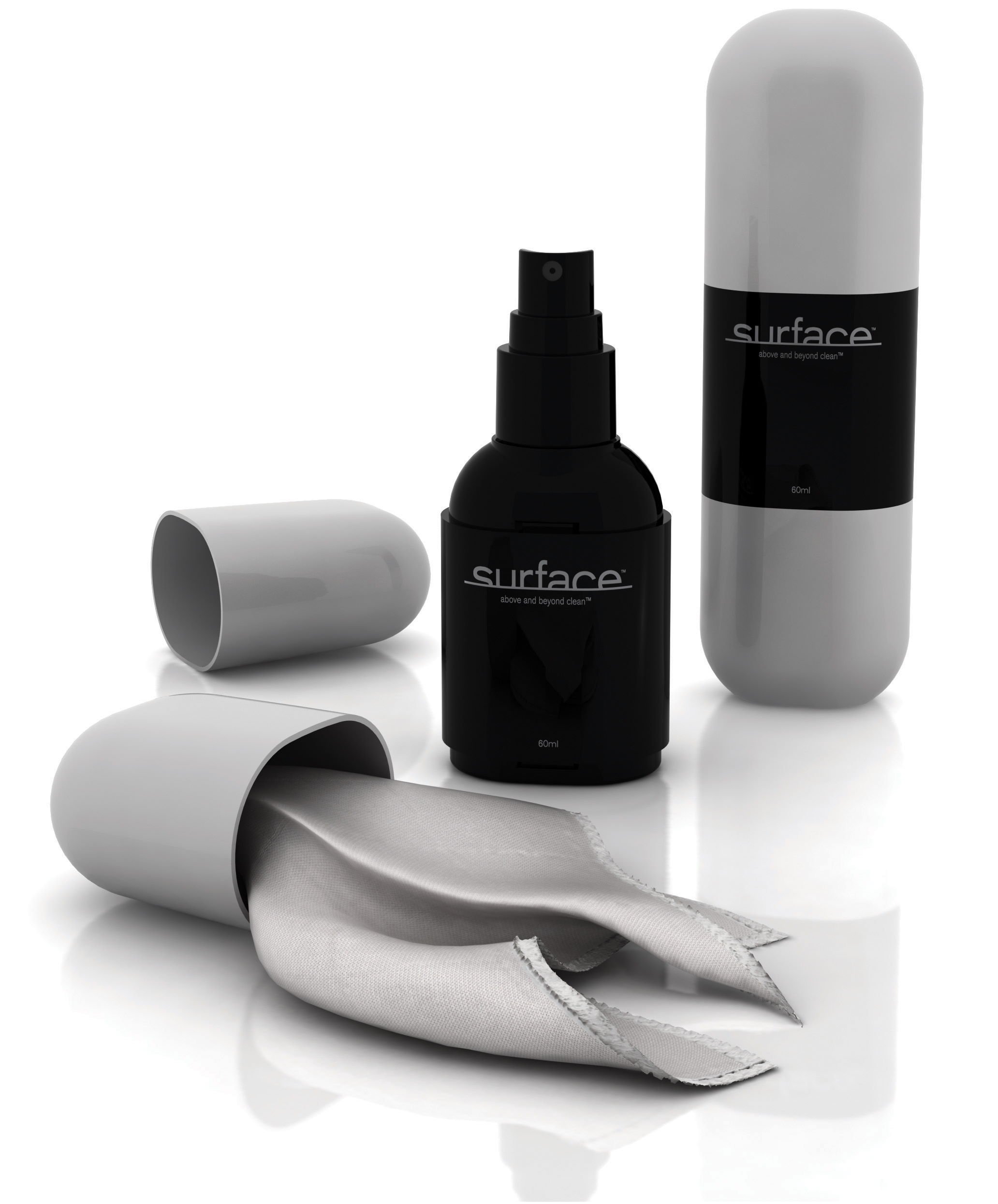 audiovox surface surf60n 60ml small screen and lens cleaner with microfiber cloth