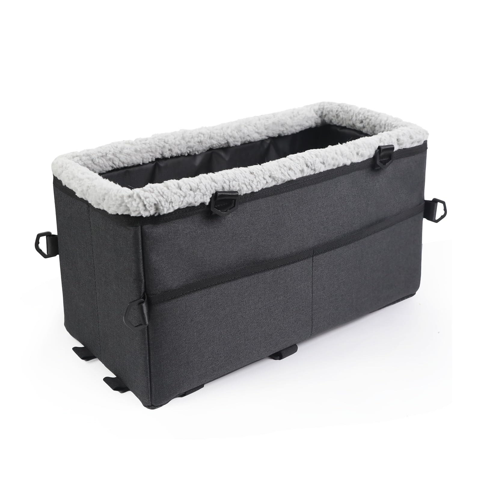 Siège auto pour petit chien avec ceintures de sécurité double