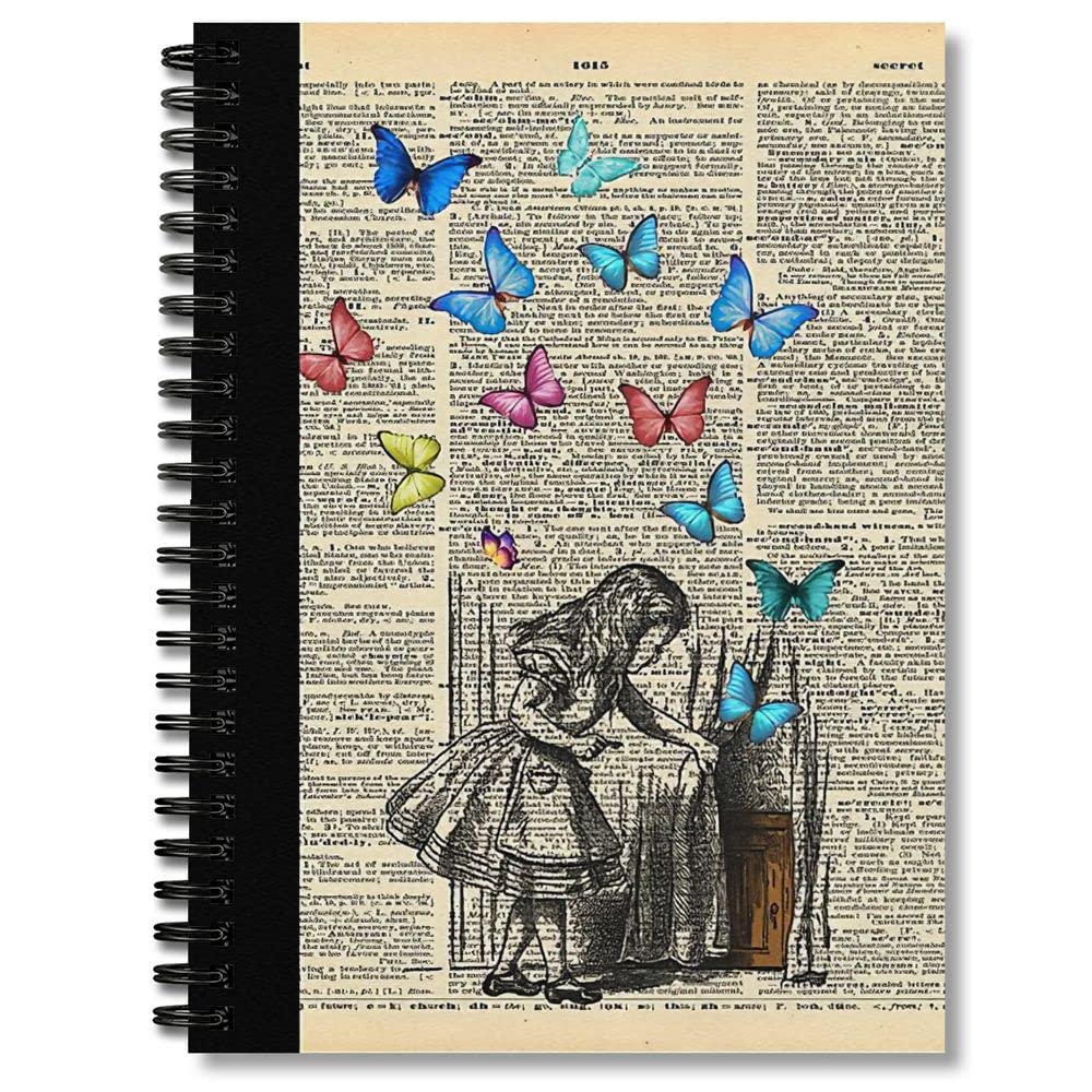 Wide Ruled Spiral Notebook Alice Notebooks In Notepad Wonderland