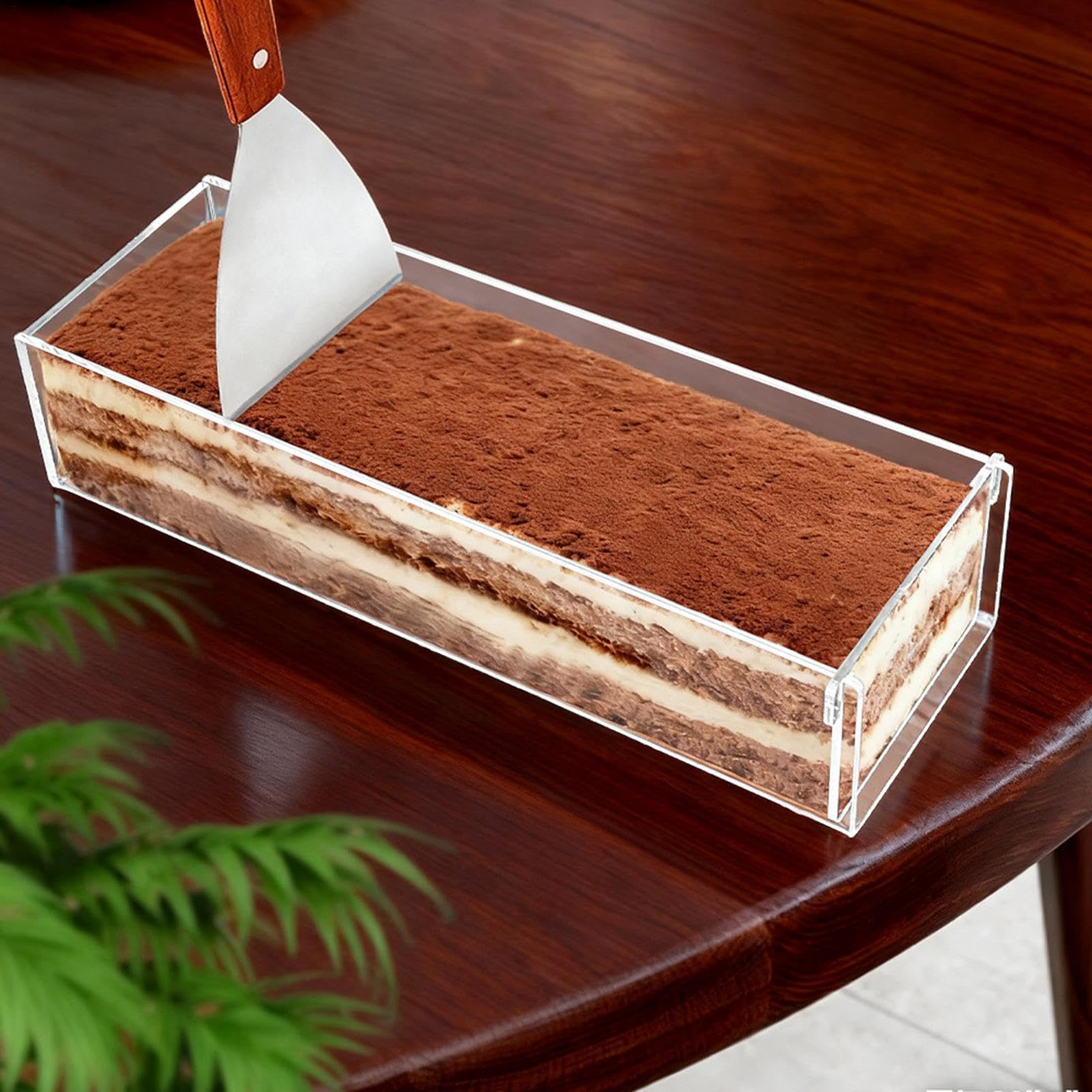 Acryl Tortenbox - Wiederverwendbare Mousse-Box mit Deckel & Seitenteil