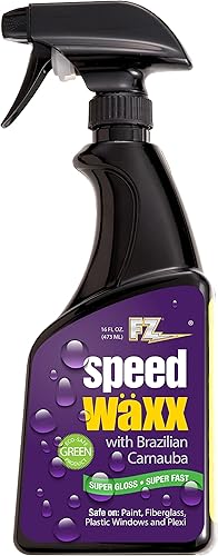 FZ Speed Waxx - Suministros de limpieza de automóvil, aerosol de cera para automóvil con cera de carnauba brasileña, detallador rápido, removedor de