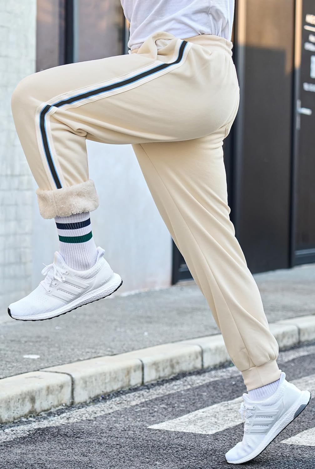 Men's Sherpa-Lined Jogger Pants Winter Active Thermal Sweatpants (S-XXL) - Image 6