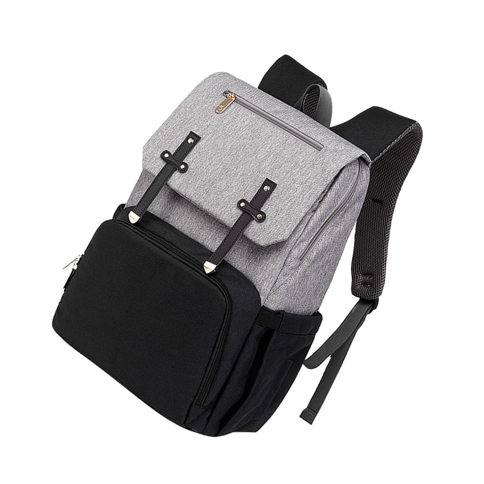 Mehrzweck Reiserucksack mit Doppelter Schultertasche aus Oxford Stoff Großer Wickelrucksack für Mama für Ausflüge und Alltag