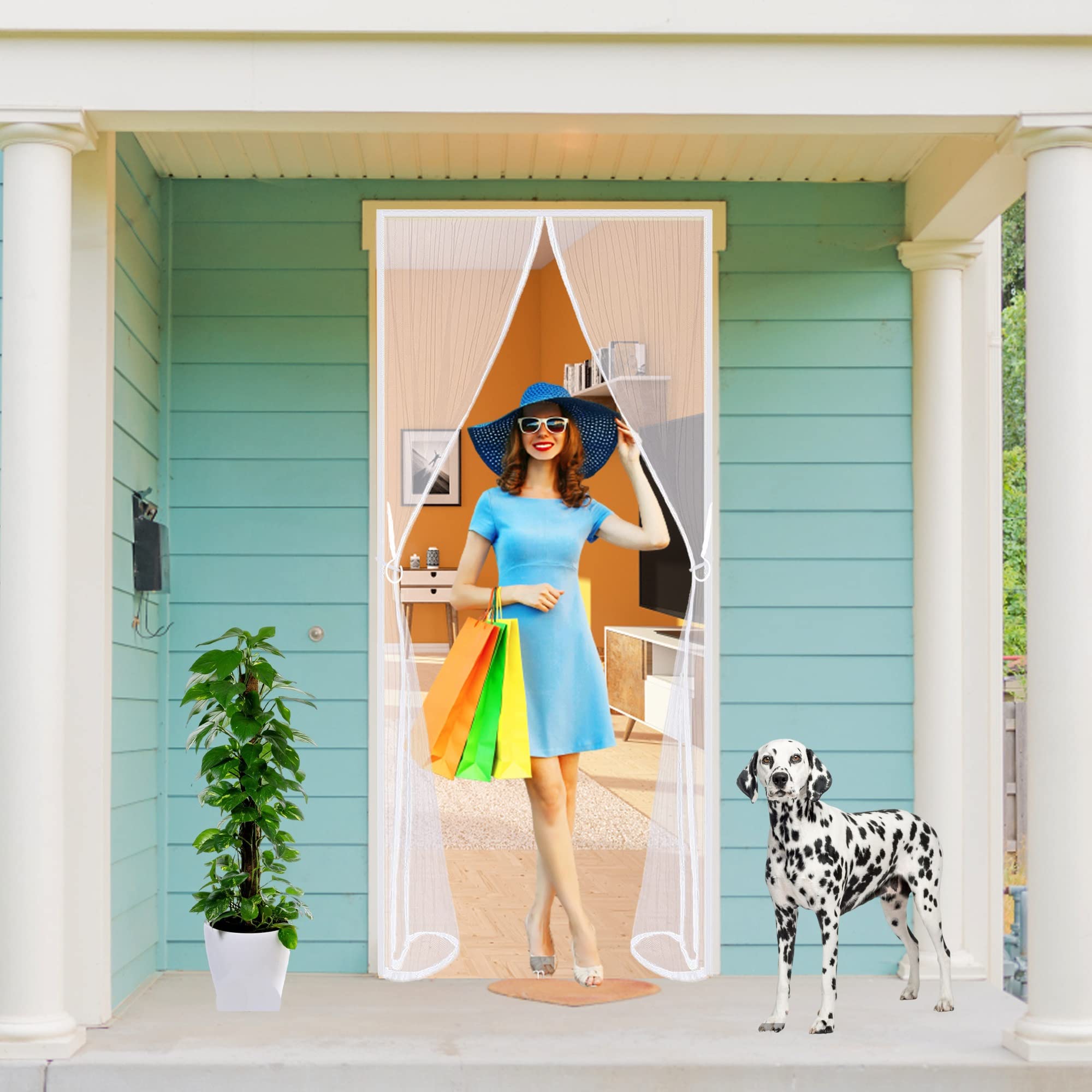 Moustiquaire Sur Mesure AimantéE 180 X 210 Cm Fermeture Automatique