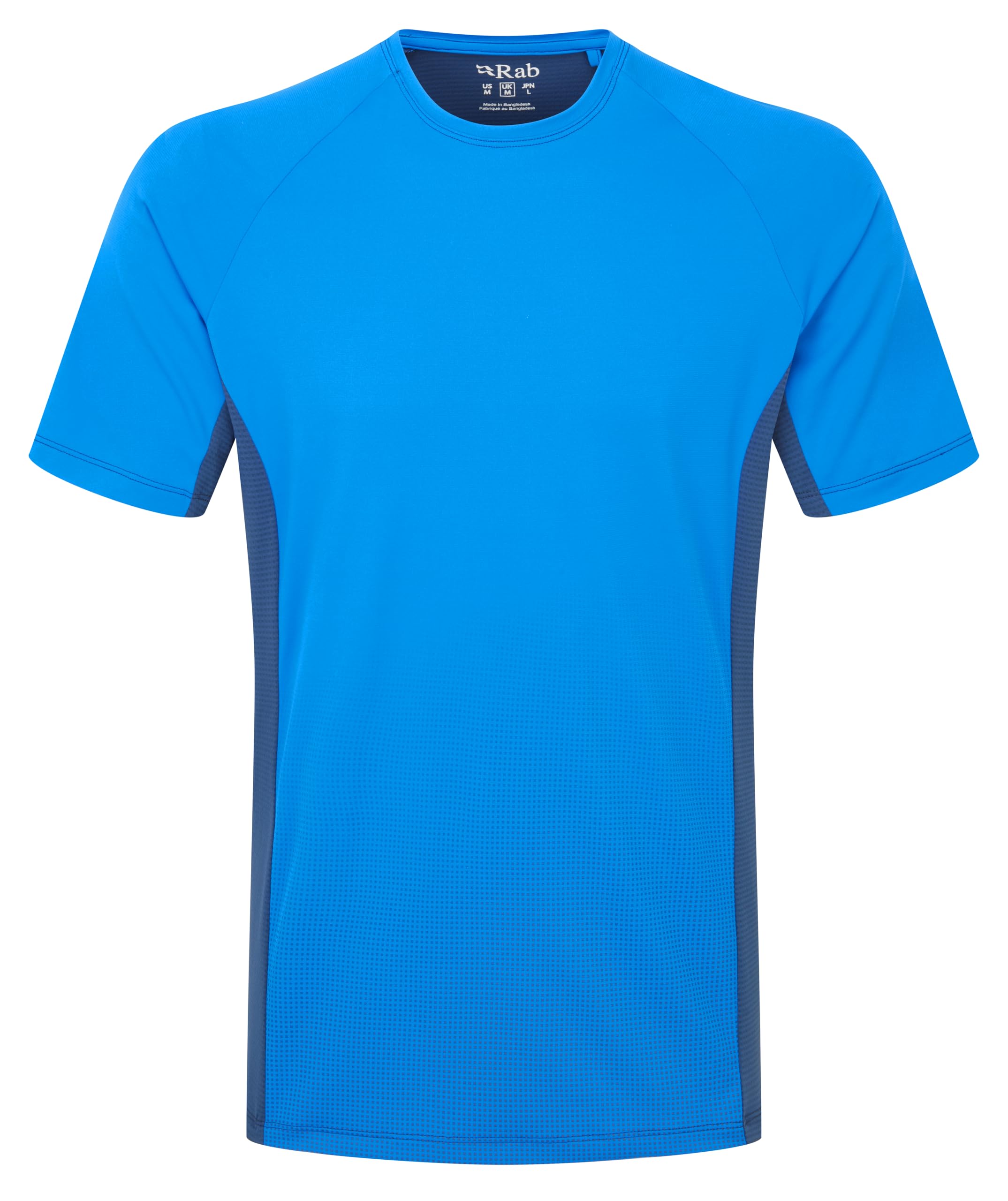 Rab Men's Trail Tee Shirt - Lightweight Short-Sleeve T-Shirt for Trail Running & Hiking - Maya Blue/Tempest Blue - XX-Large